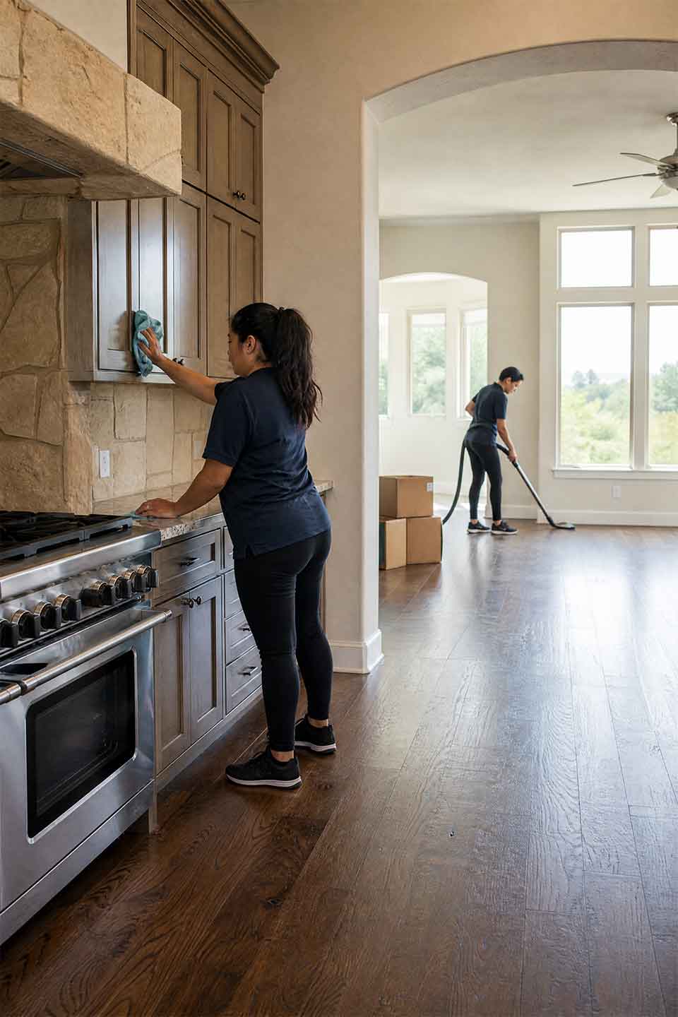Move-Out Cleaning Service Cleaning A Rogers Ranch Home In San Antonio