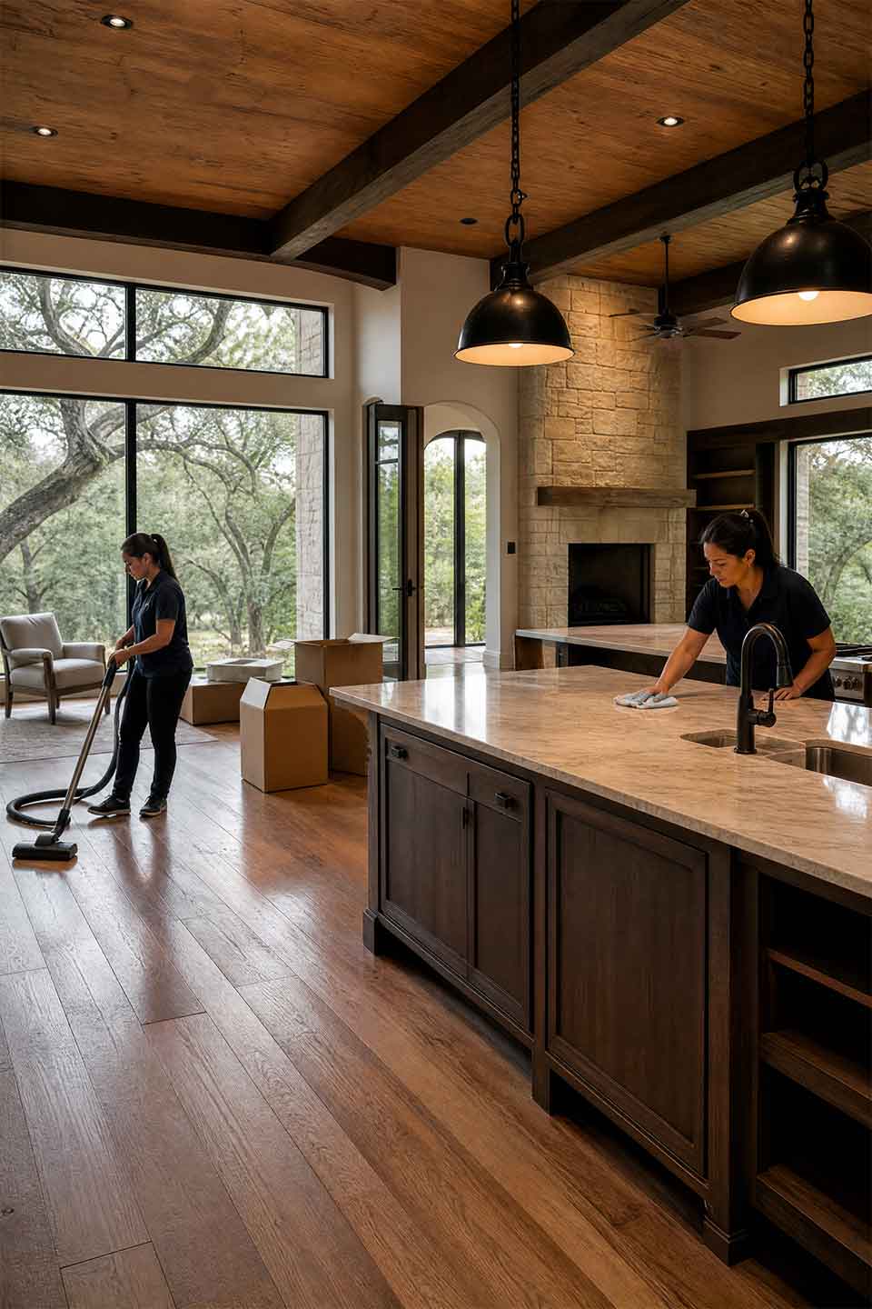 Professional Move-Out Cleaning Inside A Hill Country Village Home Professional Move-Out Cleaning Inside A Hill Country Village Home
