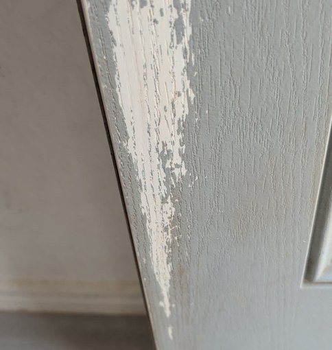 Case Study: Rental Turn, On The Market In Under A Week 2 Rental Make-Ready: Interior Door: Paint Chipped To Bare Wood