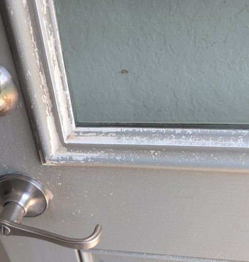 Case Study: Rental Turn, On The Market In Under A Week 3 Rental Make-Ready: Front Door: Peeling Paint And Worn Trim